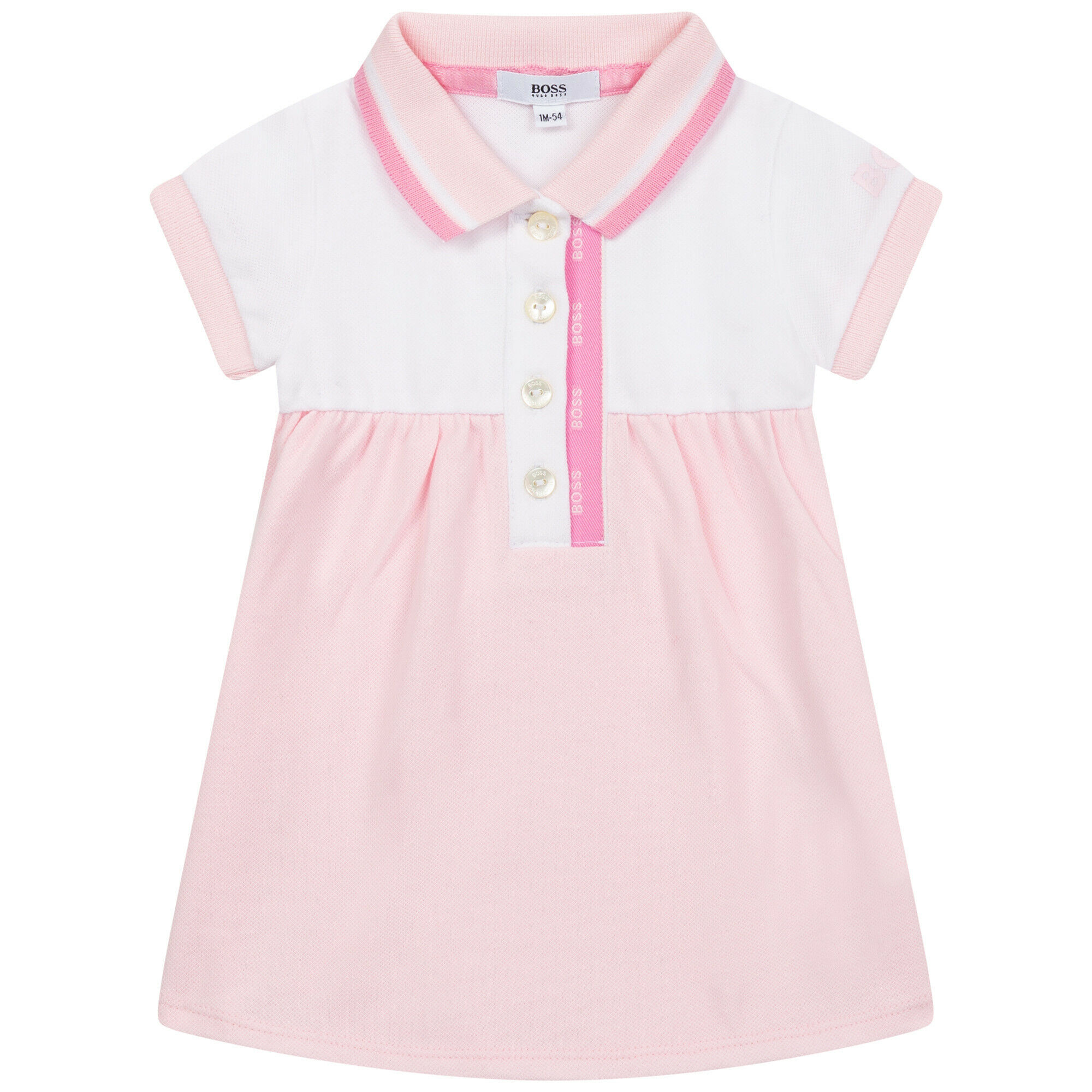 Baby Girls Pink Polo Dress ...